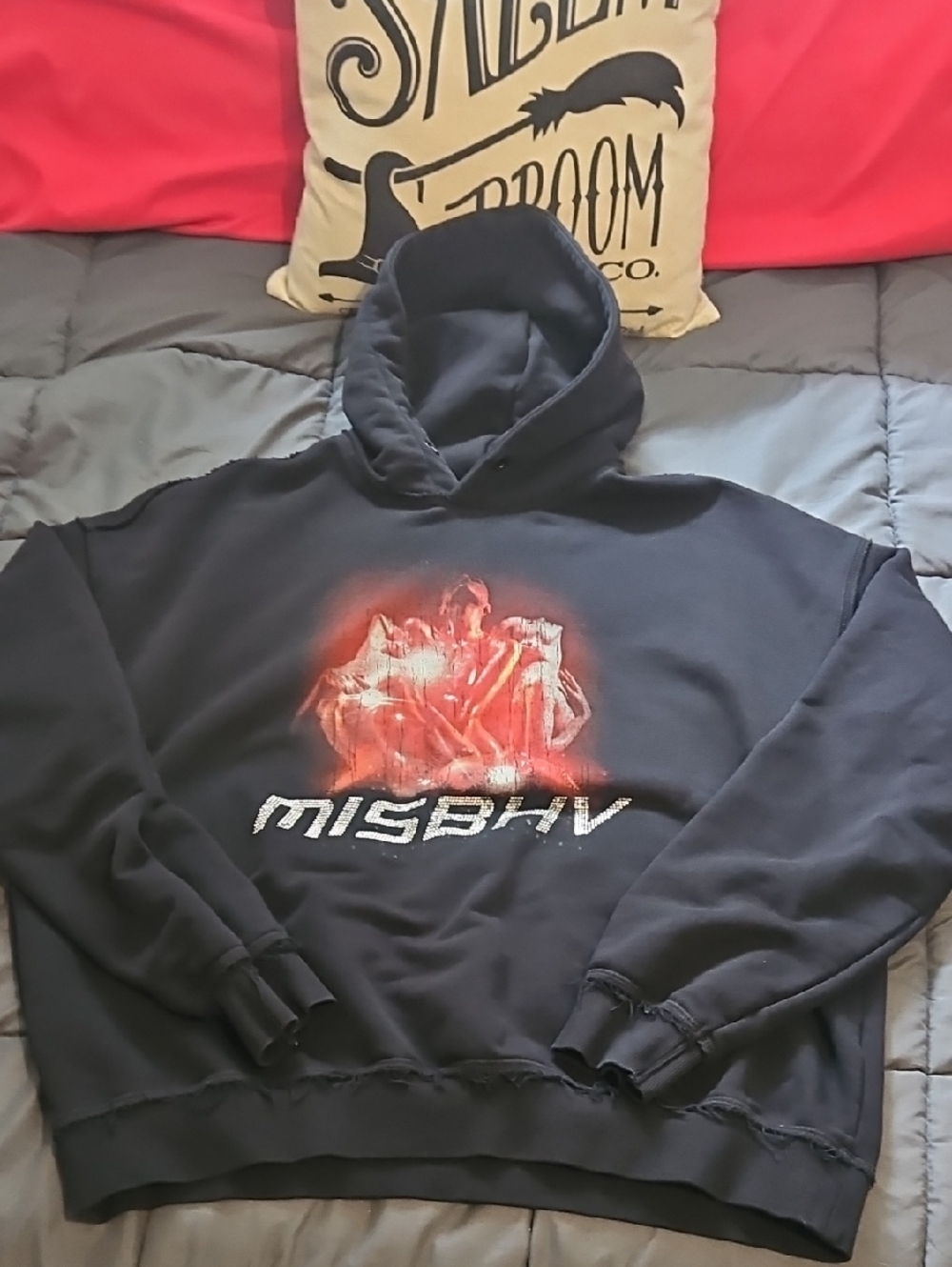 Rare‎ MISBHV Distressed Hoodie Streetwear Luxury Size L